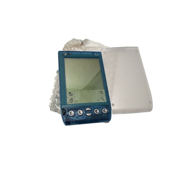 Handspring Visor Deluxe Translucent Blue Portable PDA Organizer Palm Pilot Box - Picture 4 of 9